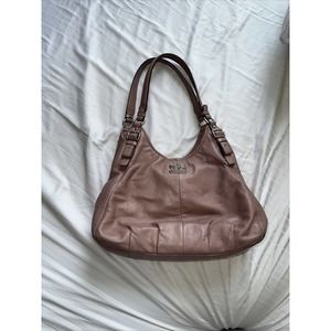 Coach pebble leather handbag in Dusty Rose.